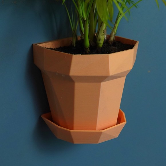 Gazzaladra Planter Glitch Modern Indoor & Outdoor Wall Planter - Picture 5 of 9